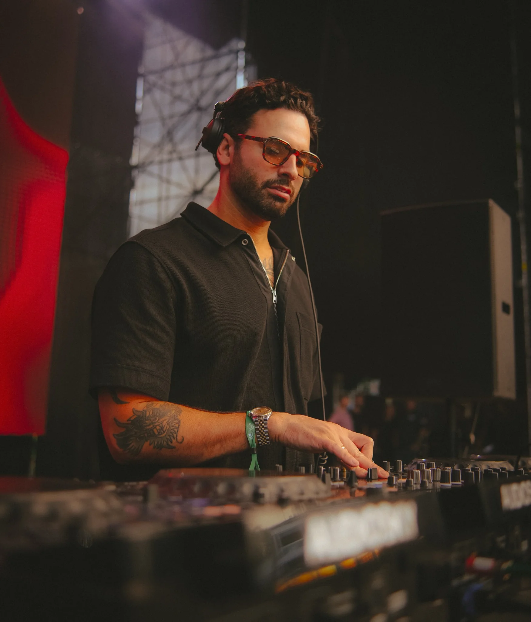 Agatino Romero performing at the decks